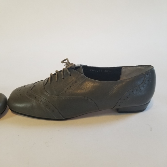 Ros Hommerson gray leather wing tips - Picture 5 of 10